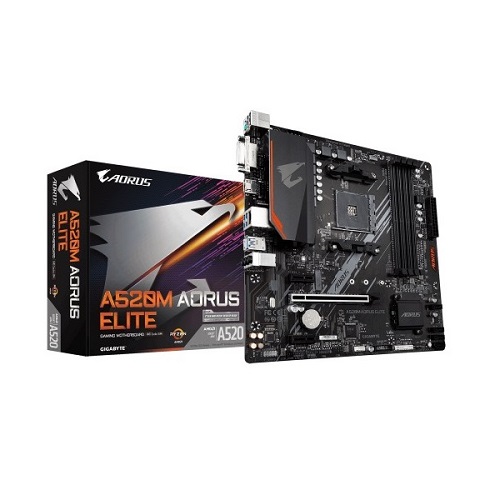 Gigabyte A520M Aorus Elite AMD Motherboard