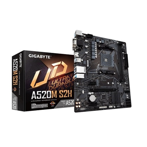 Gigabyte A520M S2H Ultra Durable AMD Motherboard
