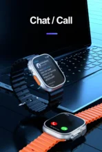 S8 Ultra Android Smart Watch 4G Internet RAM 1GB ROM 16GB Wifi Playstore Version Honeycomb Edition Smart Watch - Golden - Image 7