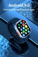 S8 Ultra Android Smart Watch 4G Internet RAM 1GB ROM 16GB Wifi Playstore Version Honeycomb Edition Smart Watch - Golden - Image 8