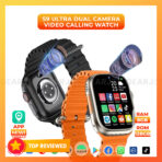 S9 Ultra Android Smart Watch Dual Camera Version 4G Internet RAM 8GB ROM 128GB Wifi Playstore Version Android 9 Smartwatch - Black