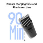 Xioami Trimmer 2C Cordless High Precision 0.5mm to 20mm Range 40 Length Adjustment Washable Head Up to 90m Backup LED Indicator Type-C Charging Trimmer - Image 4