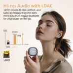 QCY HT08 Melobuds Pro Earbuds 6 Mic 46dB Adaptive ANC LDAC 990kbps High Res Audio Up to 34 Hours Battery Life Approx. 4g Lightweight Buds Dual Connection Wireless Earphones - Image 4