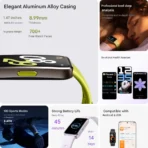 Huawei Band 10 Fitness Tracker 1.47 inch AMOLED Display 14gm Lightweight 5ATM Water Resistance Up to 14 Days Battery Life 100+ Sports Modes Health Monitoring Fiteness Band - Image 5