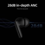 QCY T13 ANC 2 Earbuds 4 Mic 28dB ANC Up to 30 Hour Battery Life Lightweight APP Support Wireless Earphones - Image 2