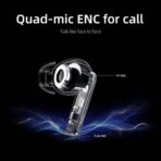 QCY T13 ANC 2 Earbuds 4 Mic 28dB ANC Up to 30 Hour Battery Life Lightweight APP Support Wireless Earphones - Image 3