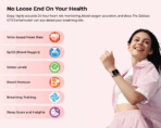 Zeblaze GTS 3 Smart Watch Bluetooth Calling 2.03 inch HD Display 100+ Sports Modes Muli Health Monitoring Up to 15 Days Battery Life Smartwatch for Men and Women - Image 5