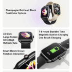 Awei H21 Smart Watch Bluetooth Calling 2.01 inch Display IP65 Sports Mode Up to 5 Days Battery Life Magnetic Charging Smart Watch for Men and Women - Image 3