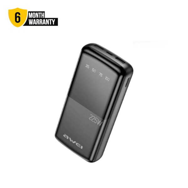 Awei P13K Powerbank 20000mAh 22.5W PD Fast Charging 1 Input 3 Output Digital LED Display