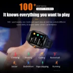 COLMI P76 Smartwatch 1.96 inch  Outdoor Sports Fitness 3ATM Waterproof Smart Watch - Image 7