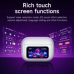 Hoco EW72 ANC TWS Earbuds BT 5.4 LCD Touch Screen HD Display Touch Control Up to 20 Hours Battery Life Wireless Earphones - Image 2