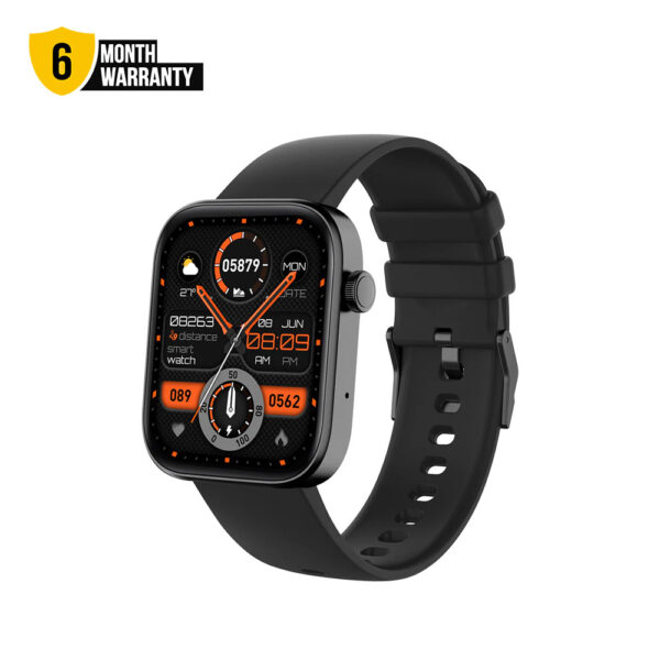 Colmi P71 Smart Watch 1.9" Display Bluetooth Calling Heart Rate Tracking IP68 Waterproof 100+ Sports Mode Smart Watch - Black
