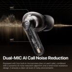 Soundpeats T3 Pro Earbuds 4 Mic 35dB ANC BT 5.4 Low Latency Mode IPX4 Touch Control Up to 24 Hours Batery Life Wireless Earphones - Image 5
