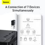 Baseus BA04 Bluetooth Receiver Adapter Version 5.0 Driver Free Plug and Play Up to 20m Range Desktop Laptop Bluetooth Receiver - Image 4