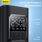 Baseus Wireless Car Inflator SuperMini Pro Series LED Display 50W 17 Single Cylinder Motor 4000mAh Battery Type-C Charging LED Light Inflator for Car Bus Truck Bikes Bicycle Balls - Image 5