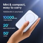 JOYROOM JR-W020 Magnetic Wireless Charging Powerbank 10000mAh 20W PD Output 15W Wireless Output Type-C Input Power Bank - Image 6