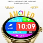 Hoco Y22 Smart Watch 1.43 inch AMOLED Always On Display Zinc Alloy Frame IP67 Waterproof 200mAh Battery Up to 7 Days Backup Smartwatch - Image 3