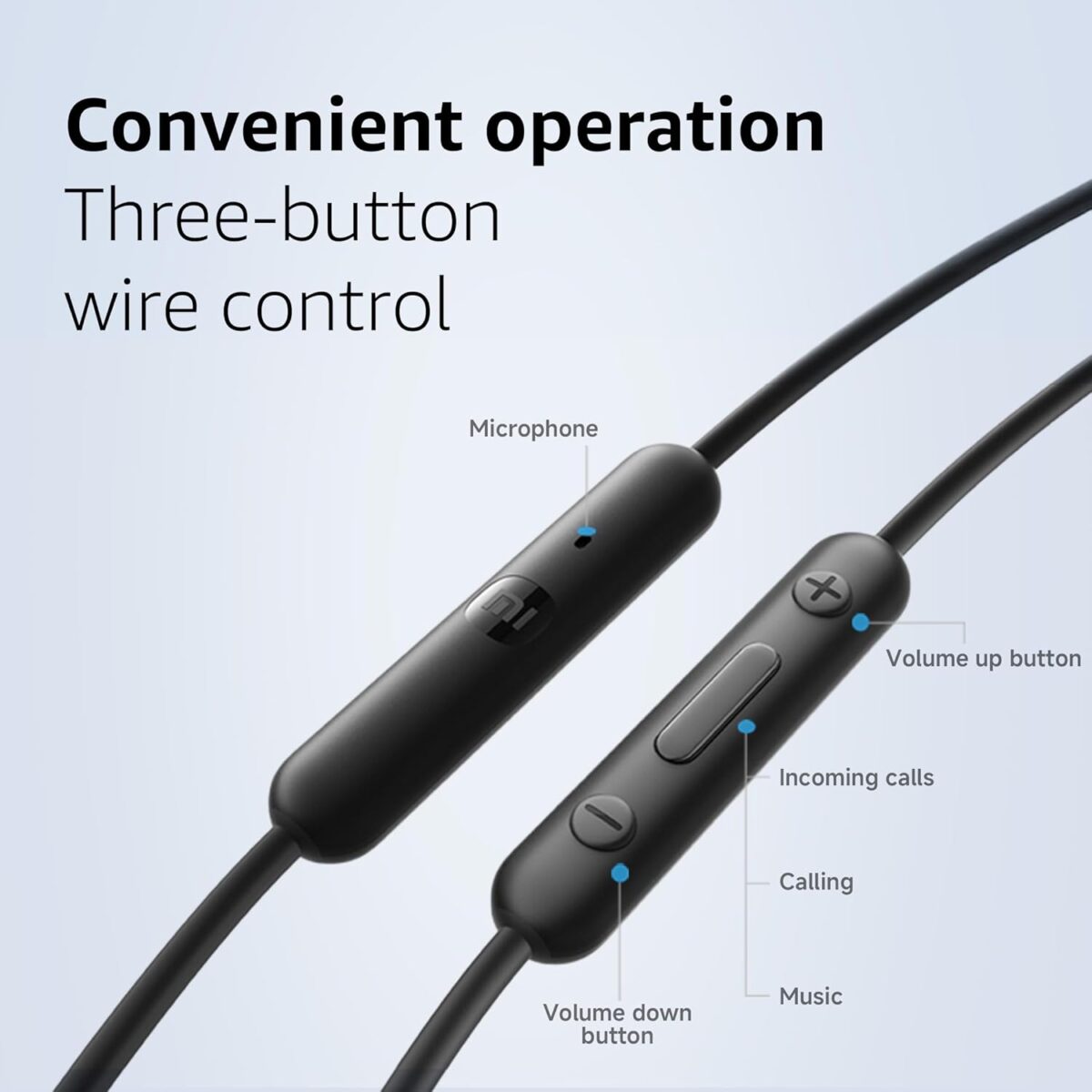 Xiaomi M2413E1 Type-C Wired Earphone 12.4mm Large Driver for Superior Sound Quality Three Button Wire Control IP54 Dust and Water Resistance 13.5g Lightweight 1.2m Cable Length Wired Earphone - Image 4