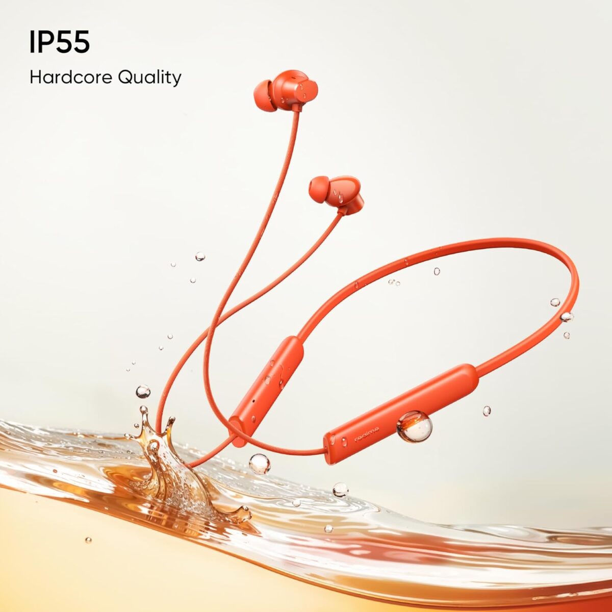 Realme Buds Wireless 5 Lite Neckband Earphones In Ear 12.4 mm Dynamic Bass Boost Driver Up to 35 Hours Playback 45ms Low Latency IP55 Dust & Water Resistance Wireless Bluetooth Earphones - Image 4