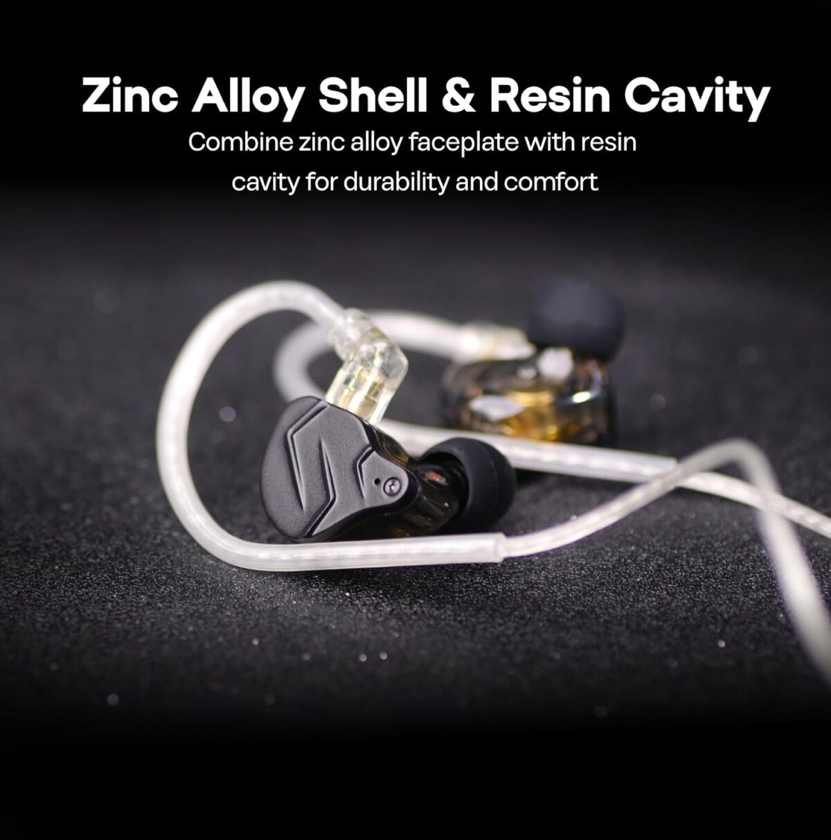 KZ ZSN PRO X Wired Earphone Dual Driver 1BA+1DD Hybrid Metal Buds with Gold Plated Pin HD Condenser Mic Ergonomic Design Earphones - Image 4