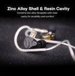 KZ ZSN PRO X Wired Earphone Dual Driver 1BA+1DD Hybrid Metal Buds with Gold Plated Pin HD Condenser Mic Ergonomic Design Earphones - Image 4