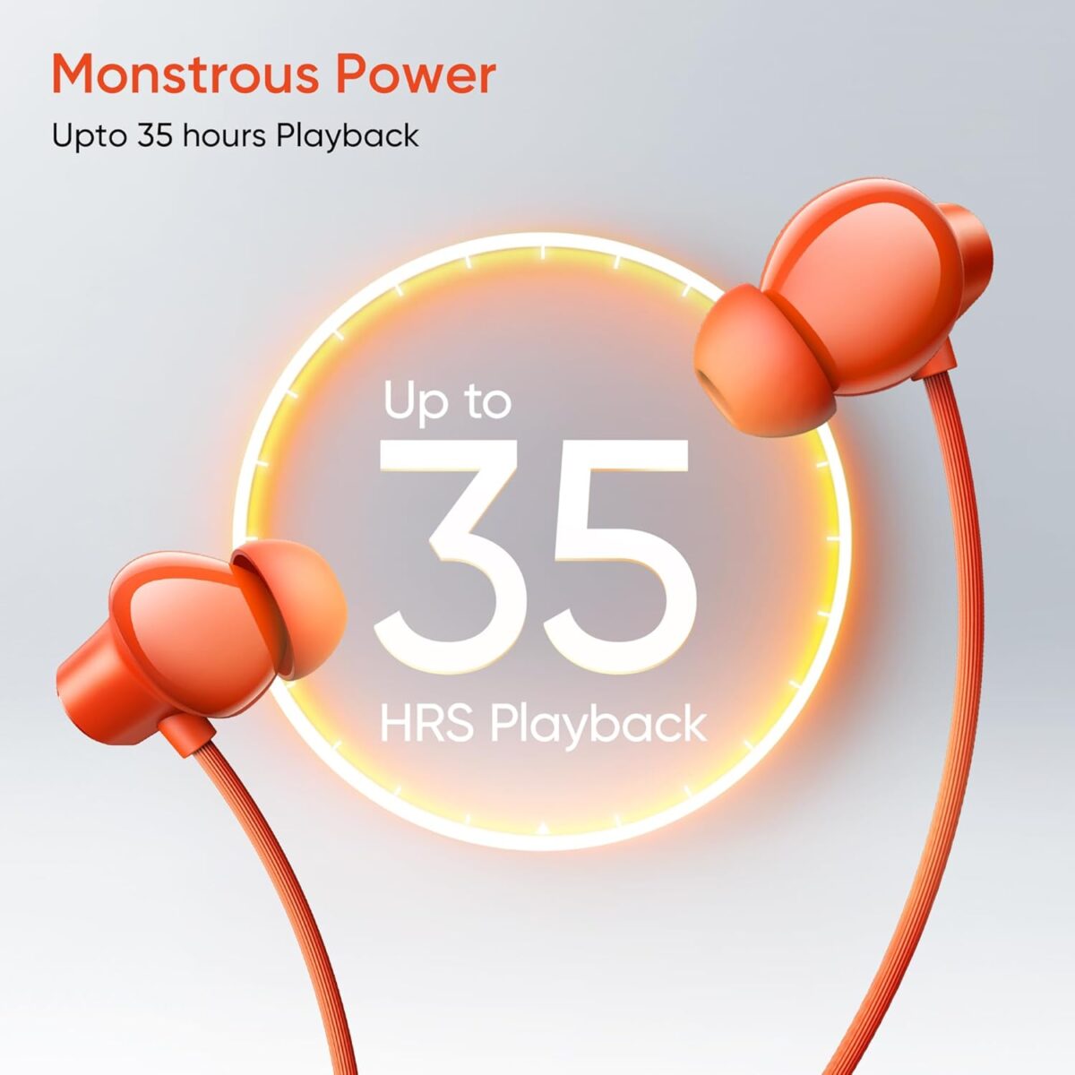 Realme Buds Wireless 5 Lite Neckband Earphones In Ear 12.4 mm Dynamic Bass Boost Driver Up to 35 Hours Playback 45ms Low Latency IP55 Dust & Water Resistance Wireless Bluetooth Earphones - Image 2