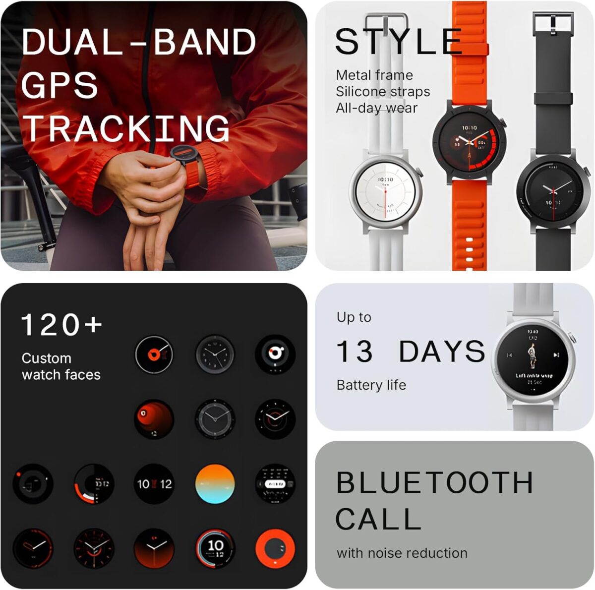 CMF Watch 3 Pro Smart Watch 1.43 inch AMOLED Display 60Hz Refresh Rate Metal Frame Bluetooth Calling 120+ Custom Watch Faces 131 Sports Modes IP68 Water Resistance Up to 13 Days Battery Life Smartwatch for Men and Women - Image 2