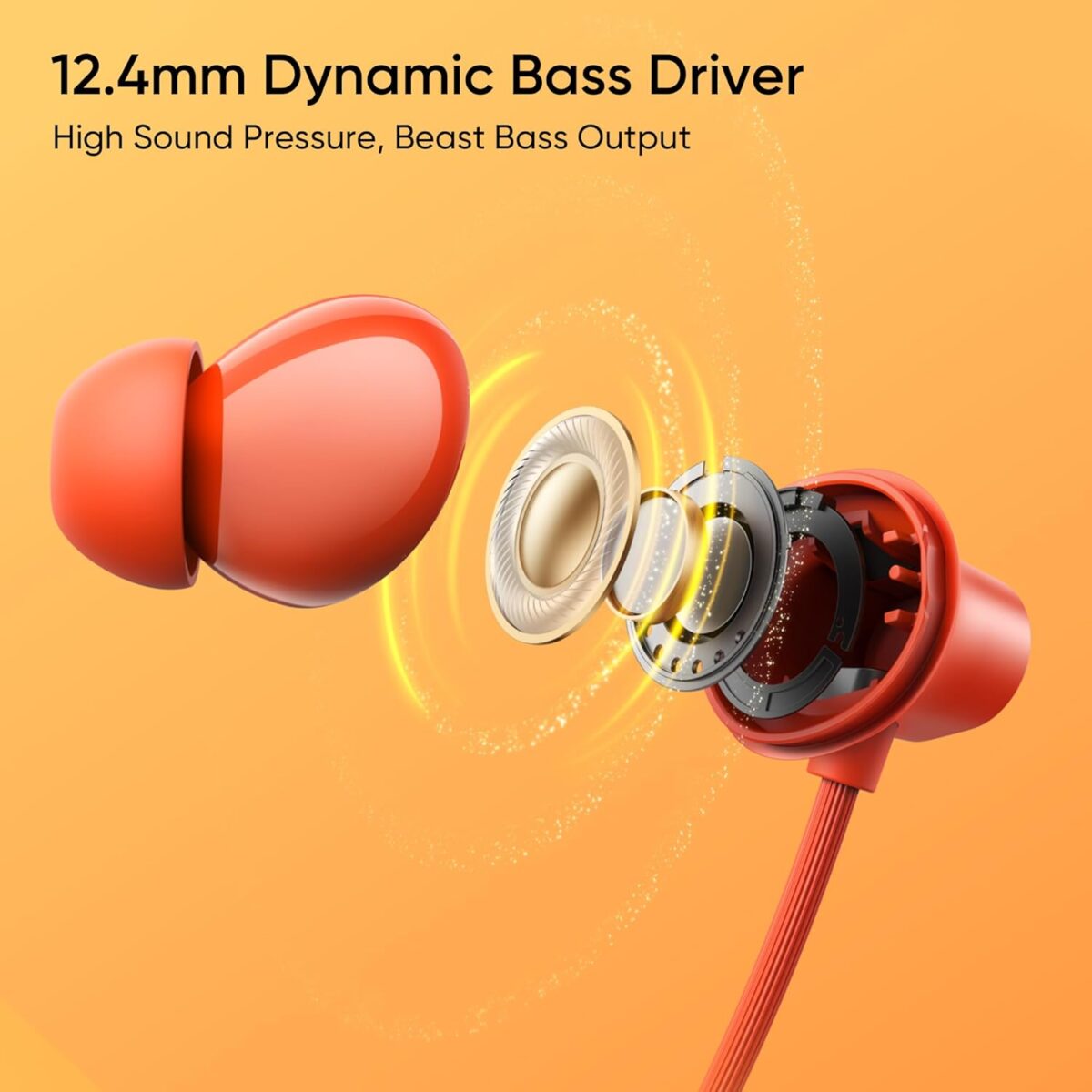 Realme Buds Wireless 5 Lite Neckband Earphones In Ear 12.4 mm Dynamic Bass Boost Driver Up to 35 Hours Playback 45ms Low Latency IP55 Dust & Water Resistance Wireless Bluetooth Earphones - Image 5