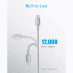 Anker A8756 100W USB-C to USB-C Braided Cable Up to 480 Mbps Data Transfer Stable Charging Wide Comaptibility Anker 333 Series Fast Charging Cable - Image 5
