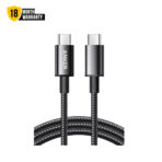 Anker A8756 100W USB-C to USB-C Braided Cable Up to 480 Mbps Data Transfer Stable Charging Wide Comaptibility Anker 333 Series Fast Charging Cable