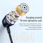 HOCO ES65 Wireless Neckband Earphones BT 5.3 Stable Connection Up to 30 Hours Playtime 30g Lightweight Wireless Earphones - Image 4