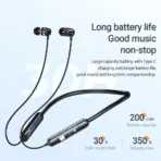 HOCO ES65 Wireless Neckband Earphones BT 5.3 Stable Connection Up to 30 Hours Playtime 30g Lightweight Wireless Earphones - Image 5