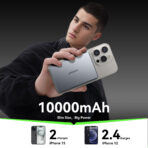 Joyroom JR-PBM08 Pro 10000mAh Wireless Power Bank PD 20W Fast Charging 15W Wireless Charging 2 Input 2 Output Ultra Thin Lightweight Powerbank - Image 7