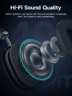 Hoco W35 Max Wireless Headphones BT 5.3 40mm Driver Type-C Charging Up to 90 Hours Playtime Lightweight Bluetooth Headphones - Image 3