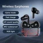 AWEI T29 Pro RGB Gaming TWS Bluetooth Earphones In-ear Touch Control IP67 Waterproof Type-C Quick Charge With Microphone Up to 7 Hours Playtime Wireless Earbuds - Image 8