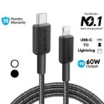 Anker 322 USB-C to Lightning Cable 60W PD Fast Charging Up to 480Mbps Data Transfer Apple MFI Certified Charging Cable - Image 2