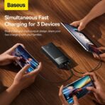 Baseus Star-Lord 30000mAh Powerbank 22.5W Digital LED Display 2 Input 3 Output PD Fast Charging Power Bank - Image 5