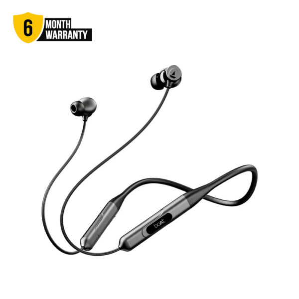 boAt Rockerz 255 ANC Wireless Neckband Earphones 32dB ANC 13mm Driver 60mS Low Latency Up to 100 Hours Playback Google Fast Pair Bluetooth Neckband Earphones