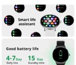 COLMI V89 Smart Watch 1.43 inch AMOLED Always On Display Bluetooth Calling 100+ Sports Mode Health Monitoring IP67 Waterproof Up to 7 Days Backup 7.9mm Ultra Thin Lightweight Smart Watch - Image 4