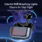 AWEI T29 Pro RGB Gaming TWS Bluetooth Earphones In-ear Touch Control IP67 Waterproof Type-C Quick Charge With Microphone Up to 7 Hours Playtime Wireless Earbuds - Image 6