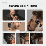 Xiaomi Enchen Boost 2 Hair Trimmer 0.8mm Precision 7 Length Settings from 3mm to 21mm Up to 200 Minutes Runtime Type-C Fast Charging Cordless Trimming - Image 4