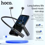 Hoco ES62 Wireless Neckband Earphone 10mm Driver BT 5.3 Magnetic Buds Support TF Card Up to 120 Hours Playtime Type C Charging Wireless Bluetooth Earphones - Image 3