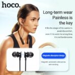 Hoco ES62 Wireless Neckband Earphone 10mm Driver BT 5.3 Magnetic Buds Support TF Card Up to 120 Hours Playtime Type C Charging Wireless Bluetooth Earphones - Image 6