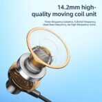 HOCO ES67 Wireless Neckband Earphone 14.2mm Driver BT 5.2 IPX5 Waterproof Up to 20 Hours Playtime Magnetic Semi In-Ear Buds Wireless Bluetooth Earphones - Image 4