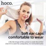 HOCO ES67 Wireless Neckband Earphone 14.2mm Driver BT 5.2 IPX5 Waterproof Up to 20 Hours Playtime Magnetic Semi In-Ear Buds Wireless Bluetooth Earphones - Image 7