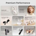 Haylou HQ5 Wireless Earbuds 4 Mic BT 6.0 Latest Chip ENC 28dB Adaptive ANC 10mm Dynamic Driver Ultra Low Latency Gaming Mode  Up to 22 Hours Playback Lightweight and Comfortable Wireless Bluetooth Earphones - Image 2