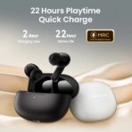Haylou HQ5 Wireless Earbuds 4 Mic BT 6.0 Latest Chip ENC 28dB Adaptive ANC 10mm Dynamic Driver Ultra Low Latency Gaming Mode  Up to 22 Hours Playback Lightweight and Comfortable Wireless Bluetooth Earphones - Image 6