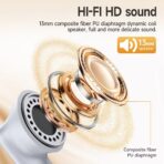 Hoco EQ24 Estrella Wireless Earbuds Noise Cancelling BT 5.4 13mm Driver Touch Control Up to 28 Hours Playtime Type-C Charging Wireless Bluetooth Earphone - Image 3