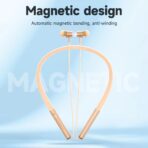 Hoco ES71 Wireless Neckband Earphone 10mm Driver Built In Mic BT 5.3 Magnetic Buds 300mAh Battery Up to 70 Hours Playtime Button Control Bluetooth Neckband Earphones - Image 3