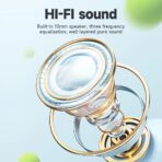 Hoco ES71 Wireless Neckband Earphone 10mm Driver Built In Mic BT 5.3 Magnetic Buds 300mAh Battery Up to 70 Hours Playtime Button Control Bluetooth Neckband Earphones - Image 4